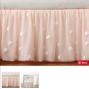 Crib skirt from Pottery Barn Kids